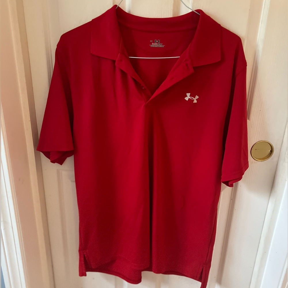 Under armour men’s golf shirt.